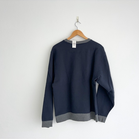 NWT Men’s LL Bean Athletic Crewneck Sweatshirt SZ Large Navy blue - Picture 4 of 14